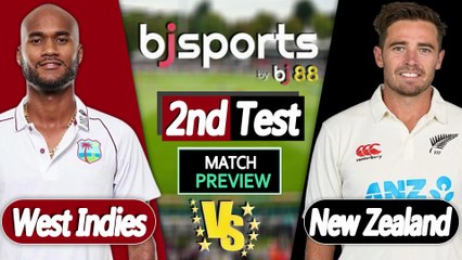 West Indies vs New Zealand 2025 | WI vs NZ 2nd Test Match Preview |