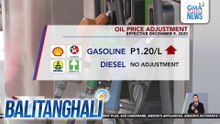 Oil price adjustment (effective December 9, 2025) | Balitanghali
