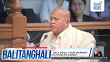 Harry Roque kay Sen. Dela Rosa - Your warrant of arrest is out. Huwag kang pa-kidnap | Balitanghali