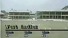 Richie Richardson 15 off 56 Balls 66 Mins 2 Fours vs Indies First Innings of 3rd Test at Port of Spain, Apr 15 1989