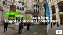 Bienal de arte transforma Bogotá con obras colectivas