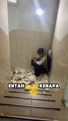 Mencoba challenge membawa piring eh malah apes