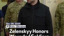 Zelenskyy Honors Wounded Soldiers