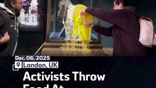 Activists Throw Food At Crown Jewels