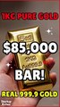 1KG Pure Gold Bar Unboxing – $85,000 Real 999.9 Gold in Hand! 💰✨