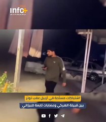 اشتباكات مسلّحة في أربيل عقب توتر بين قبيلة الهركي وعصابات تابعة للبارزاني