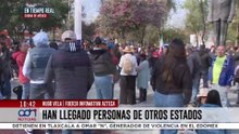 Llegan acarreados de varios estados para llenar el Zócalo con apoyo de Morena