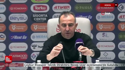 Recep Uçar: Bundan sonraki süreçte daha iyi oyun ve sonuçlarla yolumuza devam edeceğiz