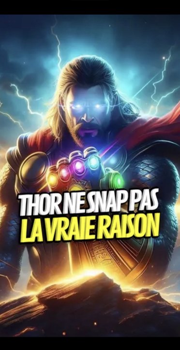 Pourquoi Thor ne snap pas finalement ? #thor #avengersendgame #thanos #onregardequoi #marvel