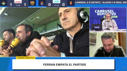 La nueva perla del Barça pone en bandeja el 2º de Ferrán: Real Betis 1 - Barça 2 | Audio Carrusel