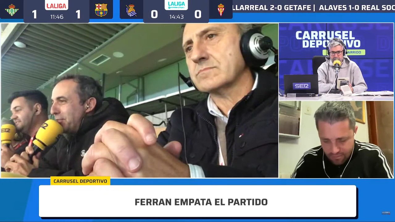 La nueva perla del Barça pone en bandeja el 2º de Ferrán: Real Betis 1 - Barça 2 | Audio Carrusel