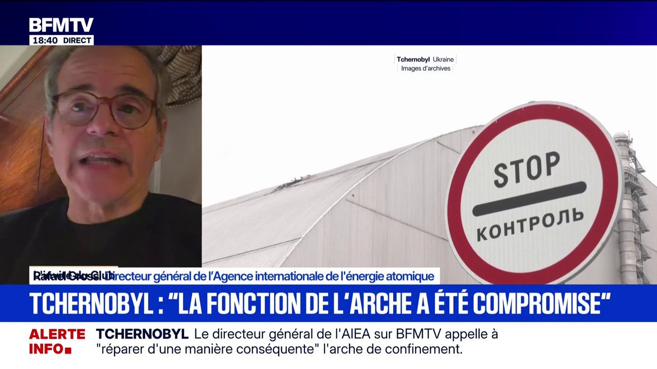 Tchernobyl: Rafael Grossi, directeur général de l'Agence internationale de l'énergie atomique, déclare "qu'il est urgent" de réparer l'arche de confinement