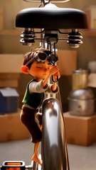 Lilliput vs The Bicycle Beast _ Epic Garage Adventure @Hariput #lilliput  #shorts