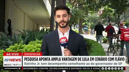 Pesquisa aponta ampla vantagem de Lula em cenário com Flávio Bolsonaro