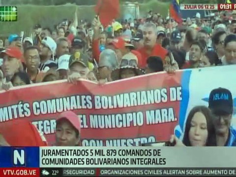 Zulia | Más de 5 mil Comandos de Comunidades Bolivarianos Integrales fueron juramentados