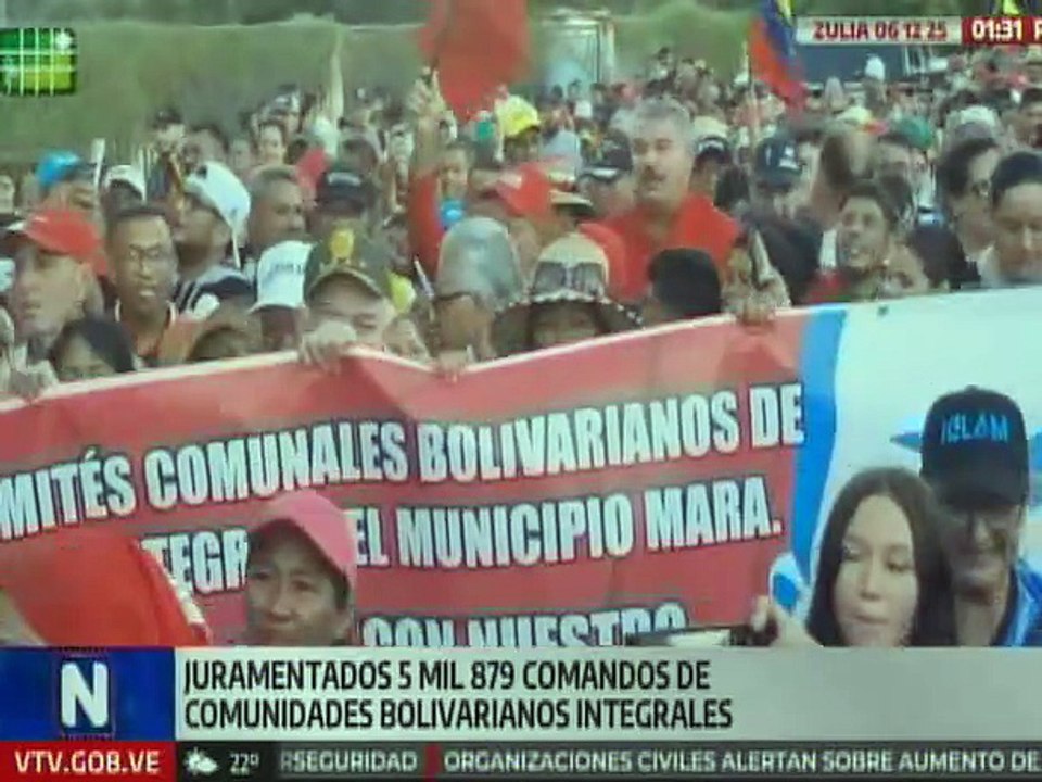 Zulia | Más de 5 mil Comandos de Comunidades Bolivarianos Integrales fueron juramentados