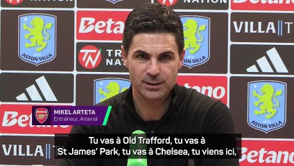Arteta après la défaite contre Villa : "Il est temps de réagir"