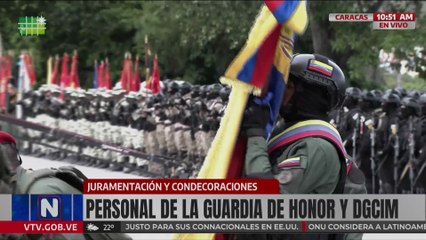 Caracas | Juramentan y condecoran al personal de la Guardia de Honor y DGCIM