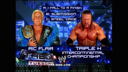 Triple H vs Ric Flair - Intercontinental Championship Steel Cage Match - Taboo Tuesday 1/11/05