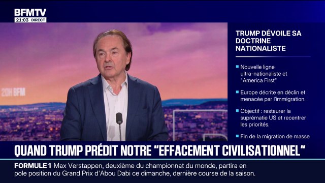 Stratégie de défense de Donald Trump: On ne sait pas s'il y a encore véritablement un pacte Atlantique aujourd'hui , déclare Gilles Kepel, professeur émérite des universités