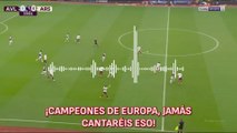 El cántico de los aficionados del Aston Villa burlándose del Arsenal