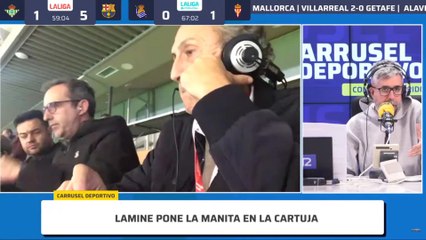 La seguridad tiene que contener al padre de Lamine Yamal: “Ha estado provocando al público del Betis”