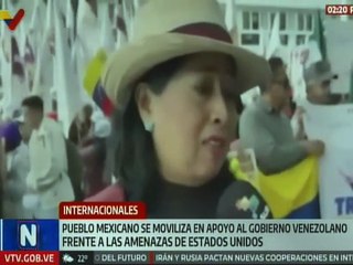 Pueblo de México expresa su solidaridad con Venezuela ante las amenazas de EE. UU.