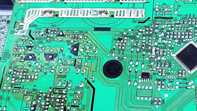 #640 Haier Dc inverter ac E7 error code outdoor pcb Dc inverter ac pcb training center Babar Electronics_3