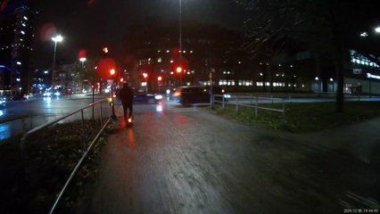 Cyklar till Krämaren från Trumpetaregatan i Örebro 6 Dec. 2025