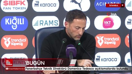 Domenico Tedesco: Bugün kötü oynadık