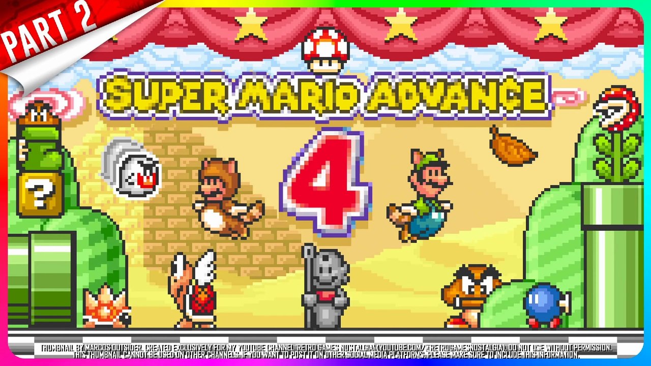 Super Mario Advance 4: Super Mario Bros. 3 (GBA - US) Longplay PART 2 of 2 (100% Perfect Clear)