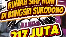 Rumah Ready Siap Huni 200 Jutaan di Bangsri, Sukodono, Sidoarjo