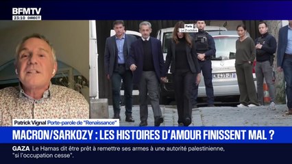 Emmanuel Macron-Nicolas Sarkozy: "Je pense que le président n'aurait pas dû recevoir" Nicolas Sarkozy avant son emprisonnement, explique Patrick Vignal, porte-parole de Renaissance