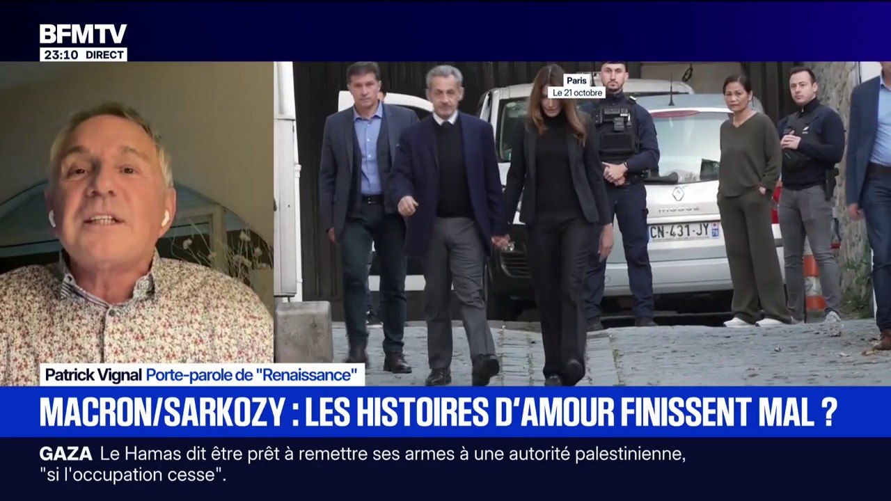 Emmanuel Macron-Nicolas Sarkozy: "Je pense que le président n'aurait pas dû recevoir" Nicolas Sarkozy avant son emprisonnement, explique Patrick Vignal, porte-parole de Renaissance