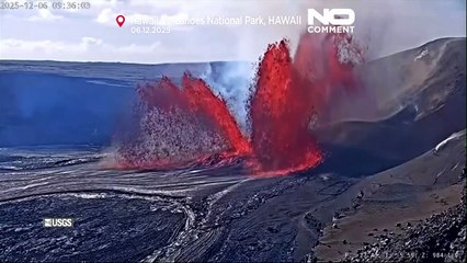 Kilauea yanardağı yeni lav fıskiyeleriyle yeniden püskürüyor
