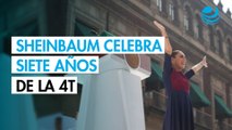 “No nos arrodillamos ante los poderosos”: Sheinbaum conmemora 7 años de la 4T en la presidencia