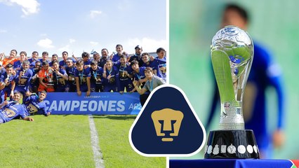 Pumas Sub-21 consiguen el campeonato tras vencer a Santos y levantan el trofeo los canteranos