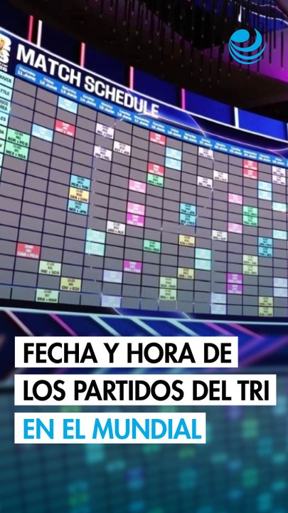 Horarios de los partidos de México en el Mundial 2026: así jugará el Tri en la fase de grupos