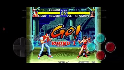 Fatal Fury 3 Terry Bogard vs Mai Shiranui luta completa