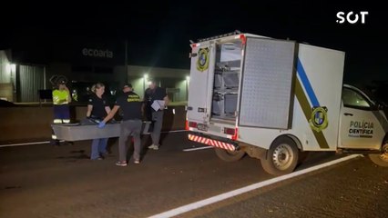 Homem de 30 anos é dilacerado após ser atropelado na BR-277, em Cascavel