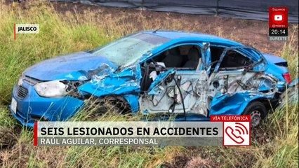 En Jalisco, fue cerrada la autopista Guadalajara-Colima por un accidente, dejando seis lesionados