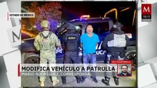 En Toluca, detienen a hombre por modificar vehículo y simular ser oficial