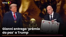 Donald Trump recebe ‘prêmio da paz’ da Fifa durante sorteio da Copa do Mundo de 2026