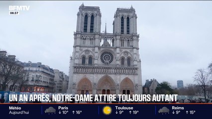 Un an après sa réouverture, la cathédrale Notre-Dame de Paris attire de plus en plus de visiteurs