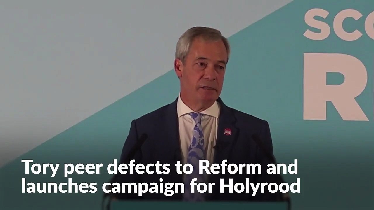 Tory Lord defects to Reform and launches campaign for Holyrood