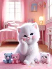 cute kitten wait for end 🤣😃😍