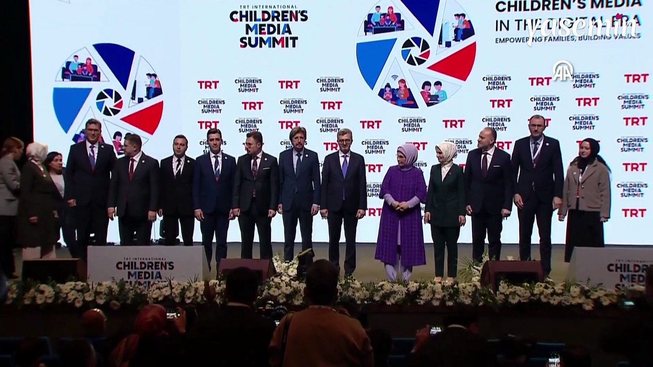 Emine Erdoğan, TRT Uluslararası Çocuk Medyası Zirvesi'ne katıldı