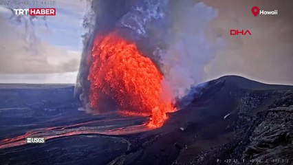 Hawaii'de Kilauea Yanardağı lav püskürttü