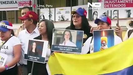 Los simpatizantes de María Corina Machado marchan por América Latina antes de la entrega del Nobel