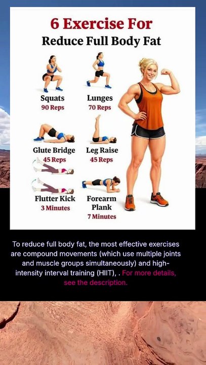 6 exercise for reduce full body fat
